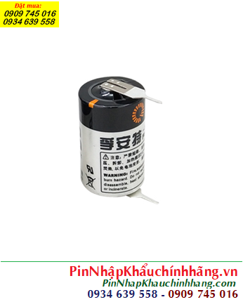 Fanso ER14250H (chân thép hàn), Pin nuôi nguồn PLC Fanso ER14250H lithium 3.6v 1/2AA 1200mAh 